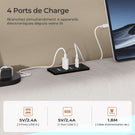 AOGLLATI  Lit avec rangement équipé d'un éclairage LED d'un port USB et d'un grand tiroir  tête de lit réglable sur deux hauteurs (beige 140 x 190 cm)