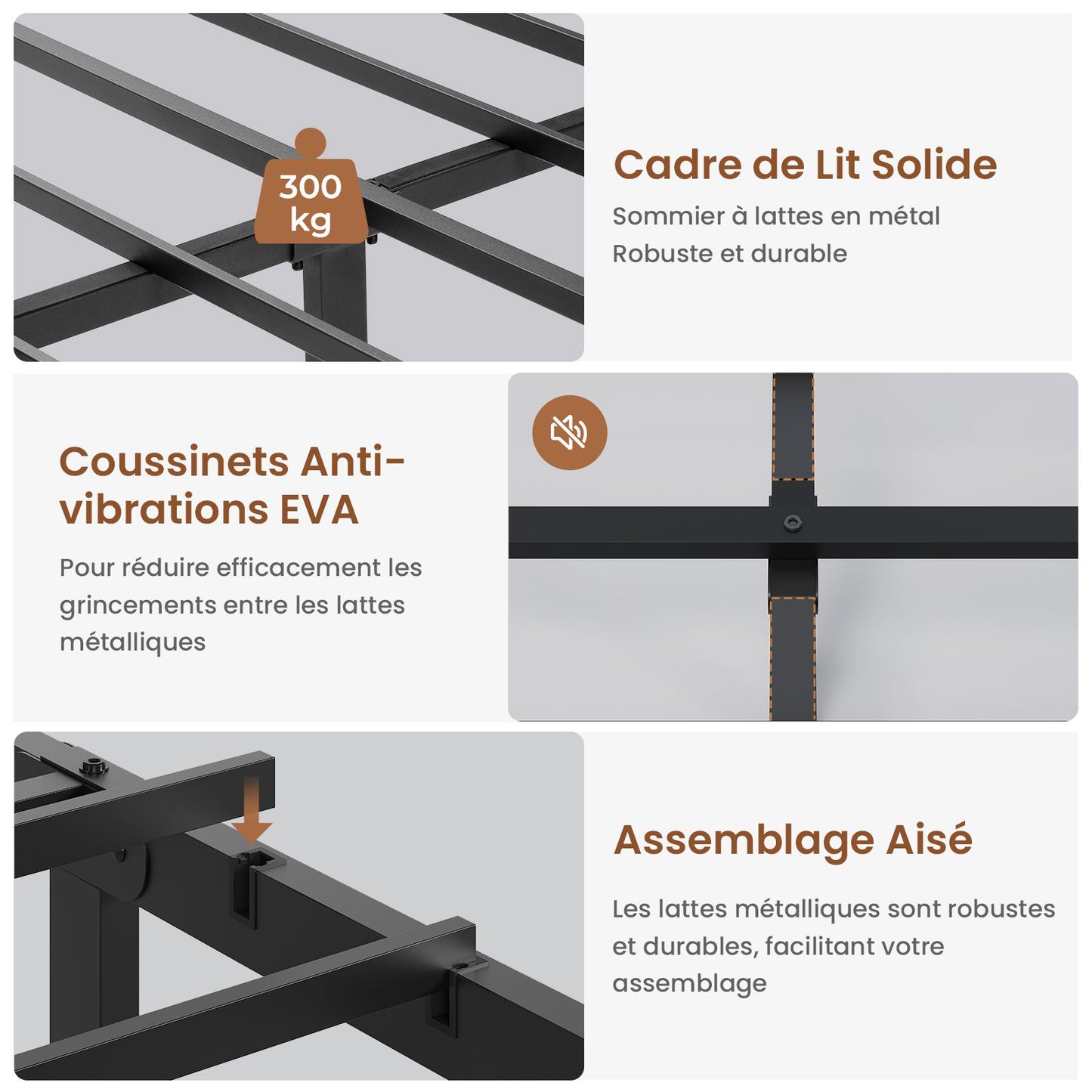 Canapé-lit pliant AOGLLATI 140 x 200 avec multiprise et éclairage LED canapé-lit rembourré doté de 6 compartiments de rangement et d'un espace de rangement sous le lit