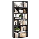Bibliothèque Étagère à 6 Niveaux Cloison Séparateur, Présentoir Meuble de Rangement avec 12 Compartiments Ouverts
