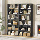 Bibliothèque Étagère à 6 Niveaux Cloison Séparateur, Présentoir Meuble de Rangement avec 12 Compartiments Ouverts