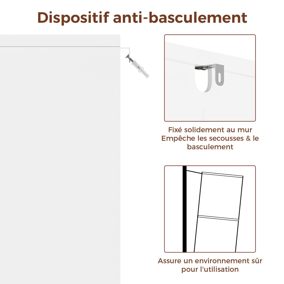 AOGLLATI Meuble Colonne de Salle de Bain Armoire Haute Cuisine avec 3 Étagères Réglables et Ouvertes 4 Portes en Bambou Meuble de Rangement pour Salon Cuisine Salle de Bain 60x30x170 cm
