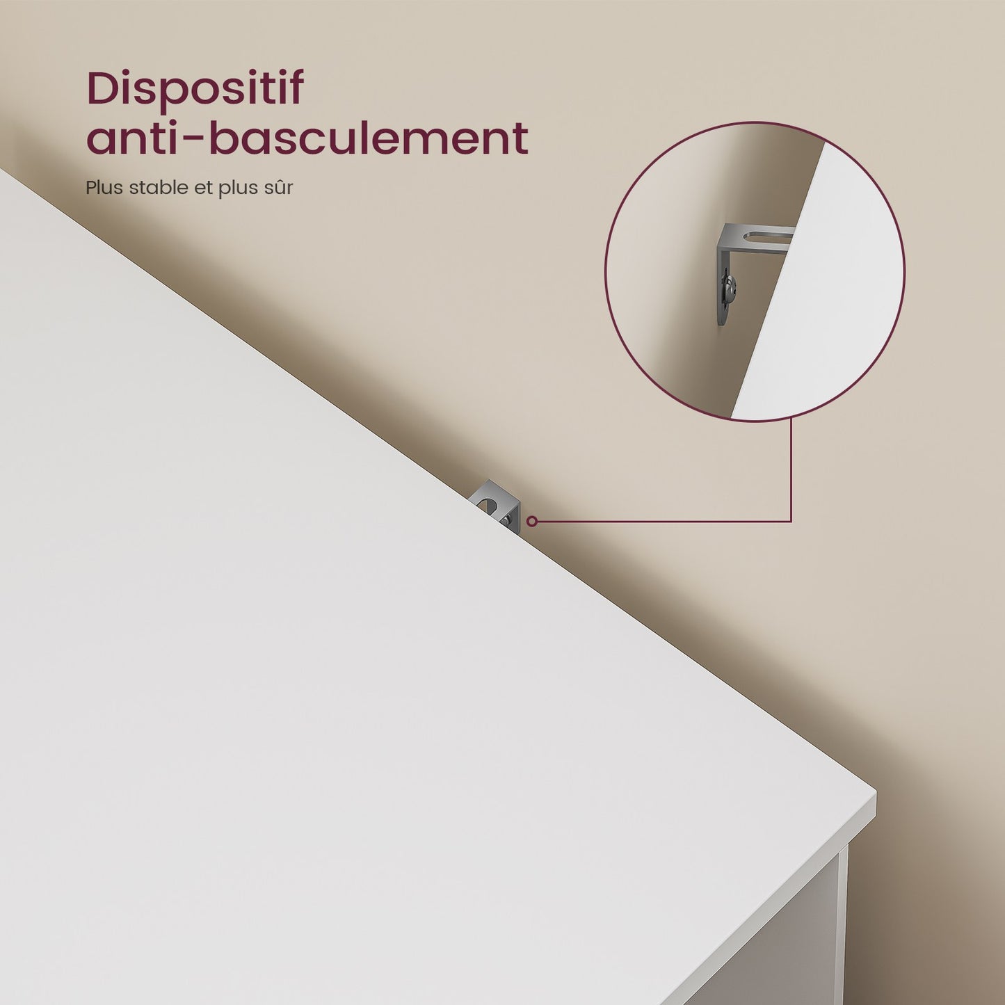 AOGLLATI Meuble sous-évier meuble vasque avec portes d'armoire en bambou étagères ouvertes et étagères réglables 30 x 90 x 60 cm