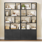 Bibliothèque Étagère à 6 Niveaux Cloison Séparateur Présentoir Meuble de Rangement avec 12 Compartiments Ouverts pour Salon Chambre Bureau 24 x 60 x 173 cm Blanc