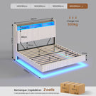 AOGLLATI Lit Flottant 180 x 200 avec sommier