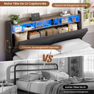 AOGLLATI Lit Flottant 160 x 200 avec sommier