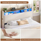AOGLLATI Lit Flottant 160 x 200 avec sommier
