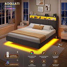 AOGLLATI Lit Flottant 180 x 200 avec sommier