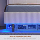 AOGLLATI Lit Flottant 140 x 190 avec sommier