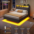 AOGLLATI Lit Flottant 140 x 190 avec sommier